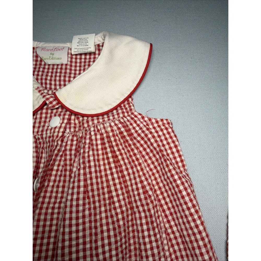 Vintage Y2K Ladybug Seersucker Dress Size 4t Rare Too By Rare Editions - Picture 7 of 16